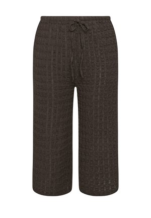 Yours Clothing, CROPPED TROUSERS - TROUSER - Stoffhose - chocolate
