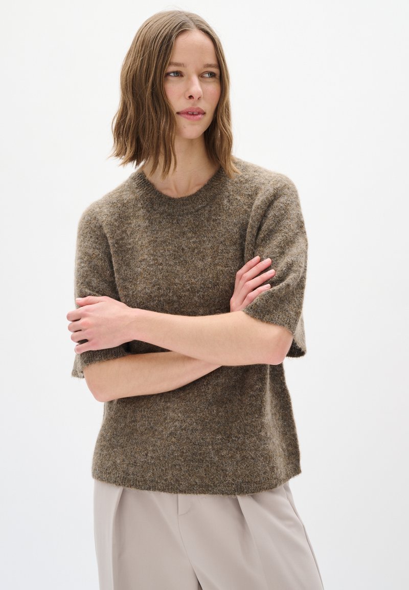 InWear HARRIET - Pamata T-krekls - sandy grey melange