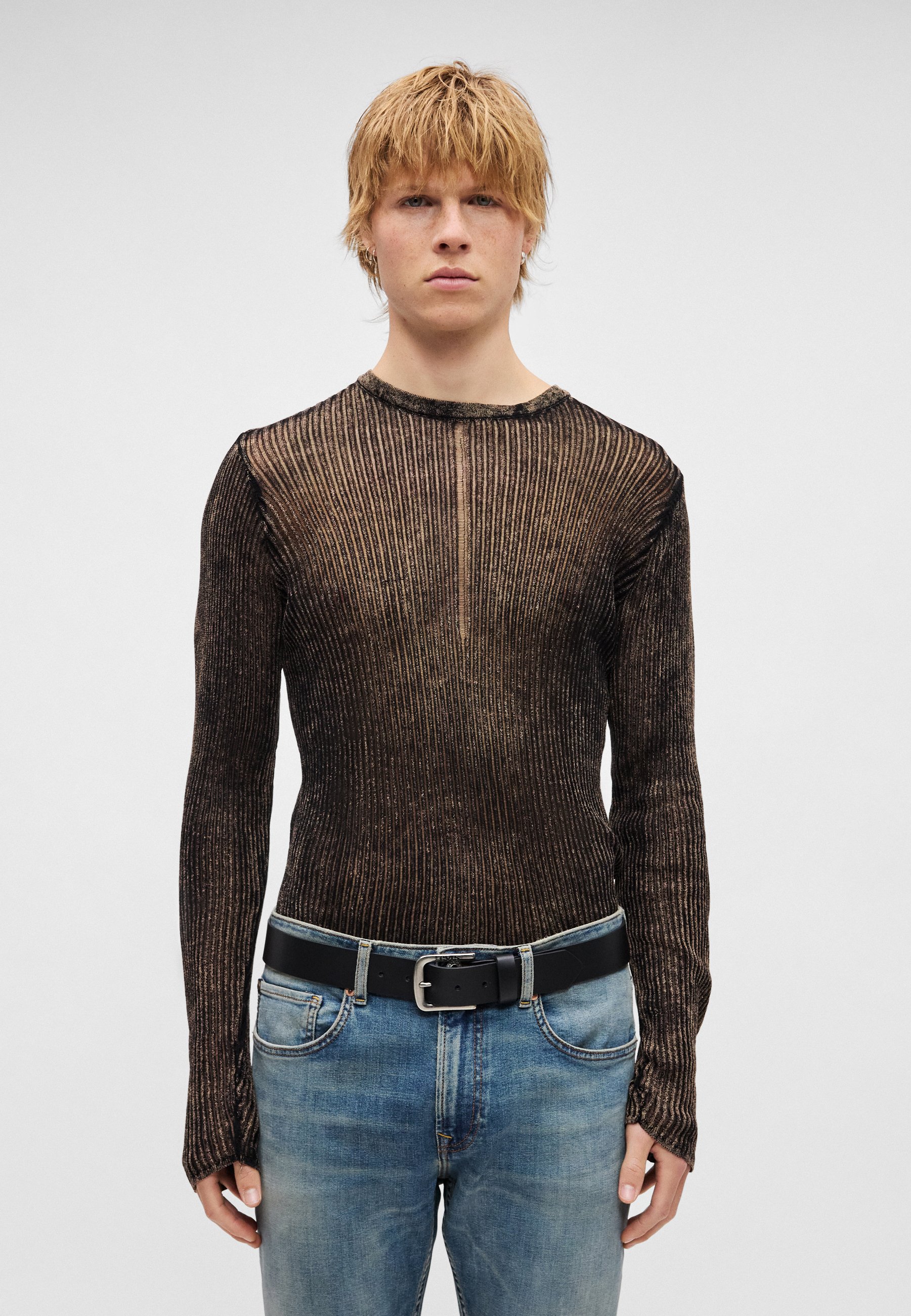 Jaded London ACID WASH STRAY - Jumper - black - Zalando.co.uk