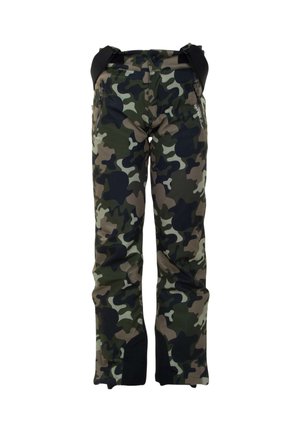 WITH PADDING - Lasketteluhousut - green camouflage