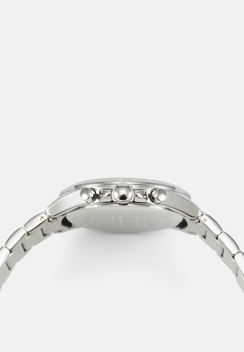Tommy Hilfiger Chronograph - silver-coloured/red/silberfarben 