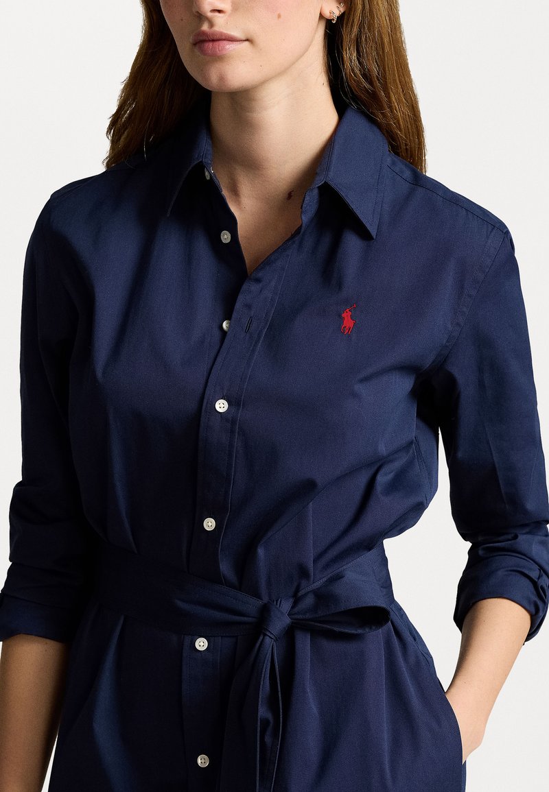 ralph lauren shirt dress navy Cotton Mesh Polo Dress for Women