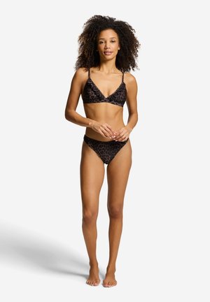 The Sunshine Brand, FIXED TRIANGLE RUFFLE - Bikini - brown peaky panther