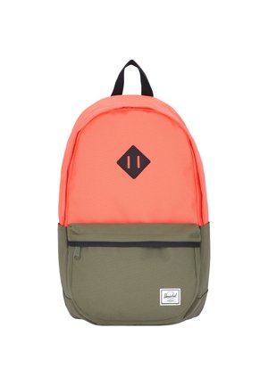 Herschel HERITAGE PRO - Tagesrucksack - hot coral ivy green black