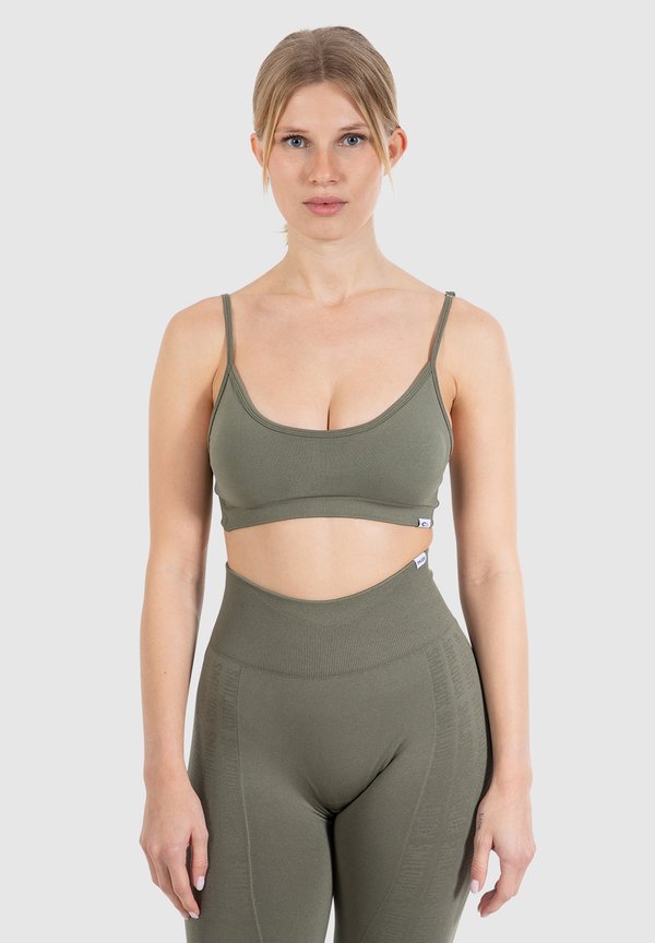 LAYNE SEAMLESS ADJUSTABLE BACK - Sport-BH mit leichter Stützkraft - grün