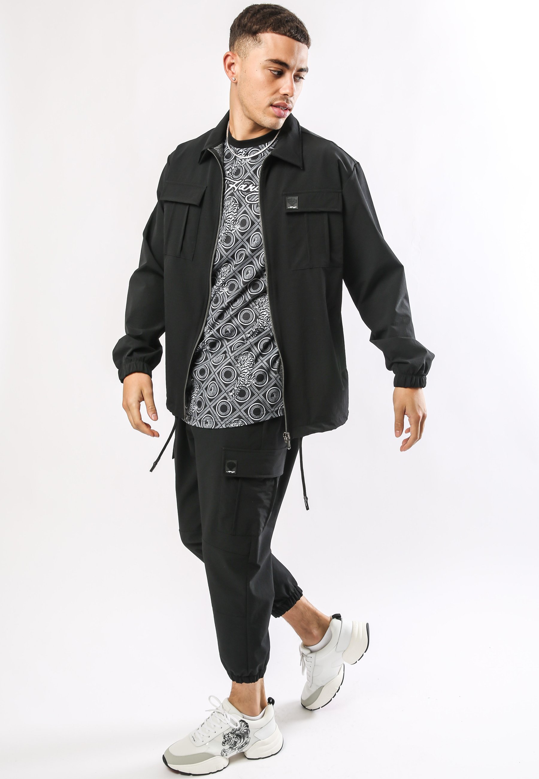 Uomo URBAN-TIGER NYLON POLY STRETCH SHACKET - Giacca leggera Uomo URBAN-TIGER NYLON POLY STRETCH SHACKET - Giacca leggera