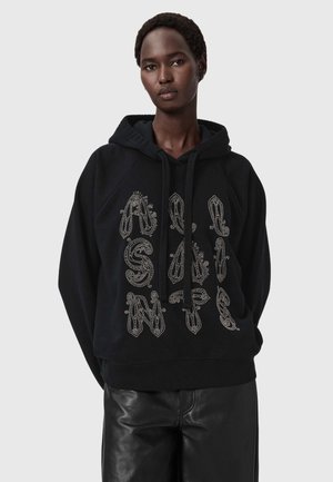 ELLA TALON  - Jersey con capucha - black