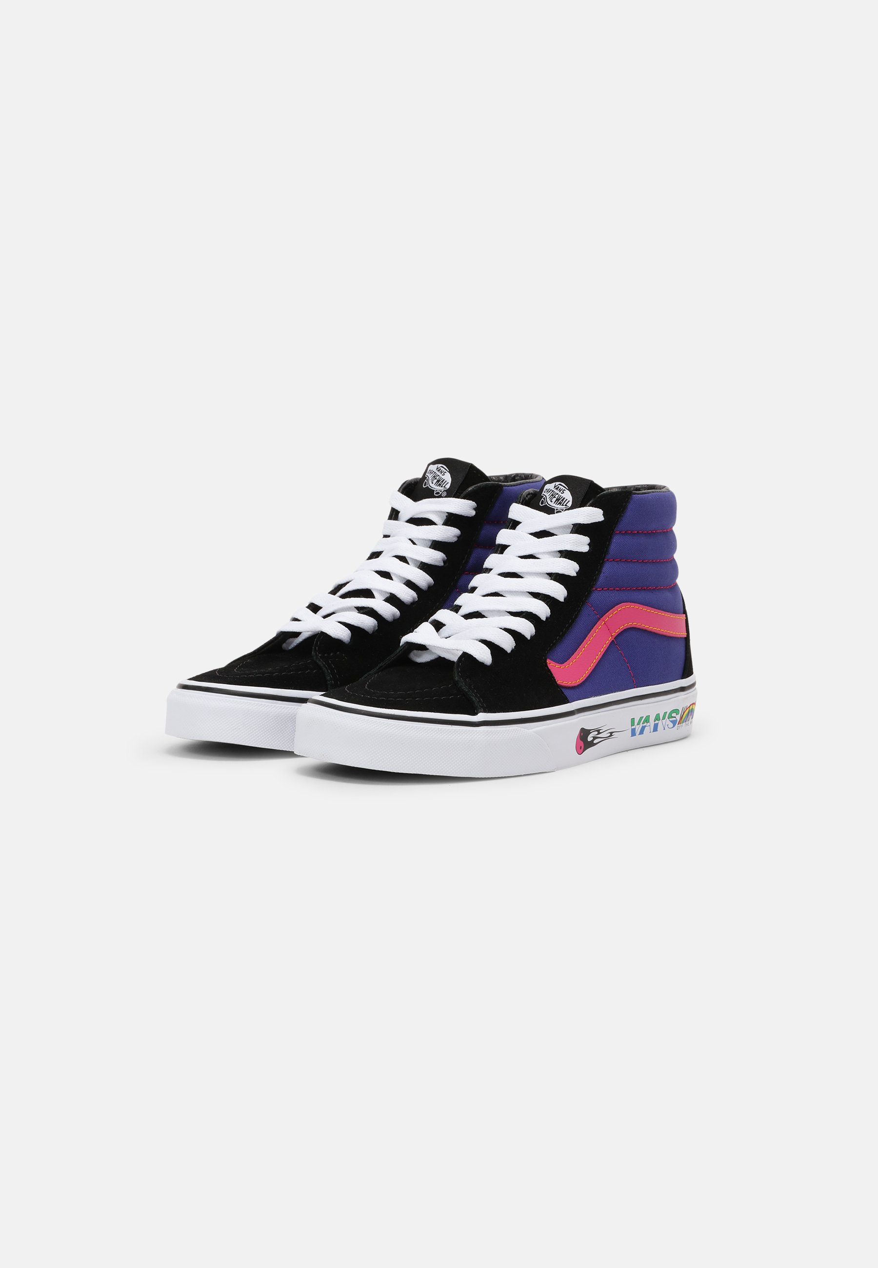 colourful high top vans