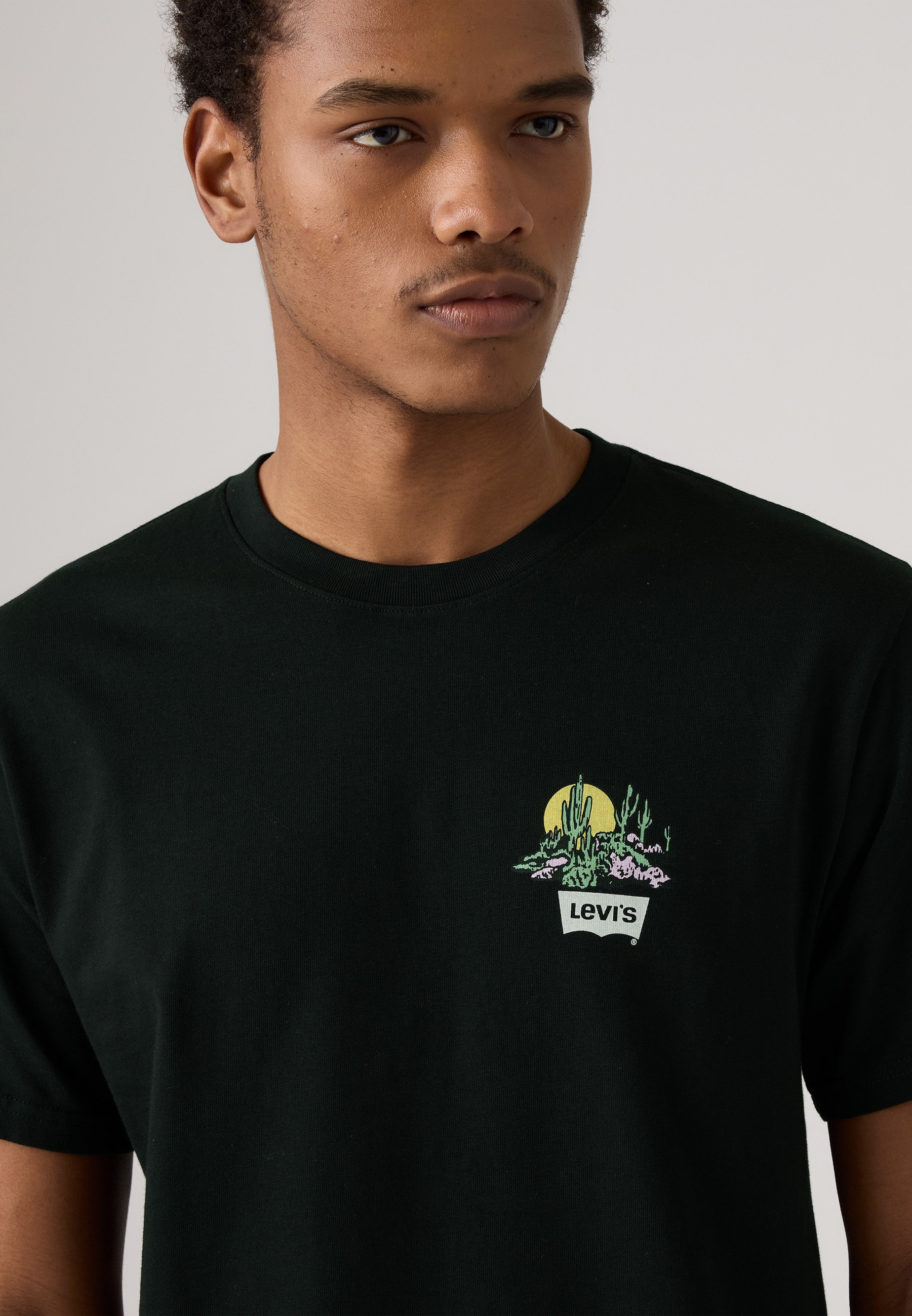 Levi's® RELAXED FIT TEE - Print T-shirt - cacti club bw