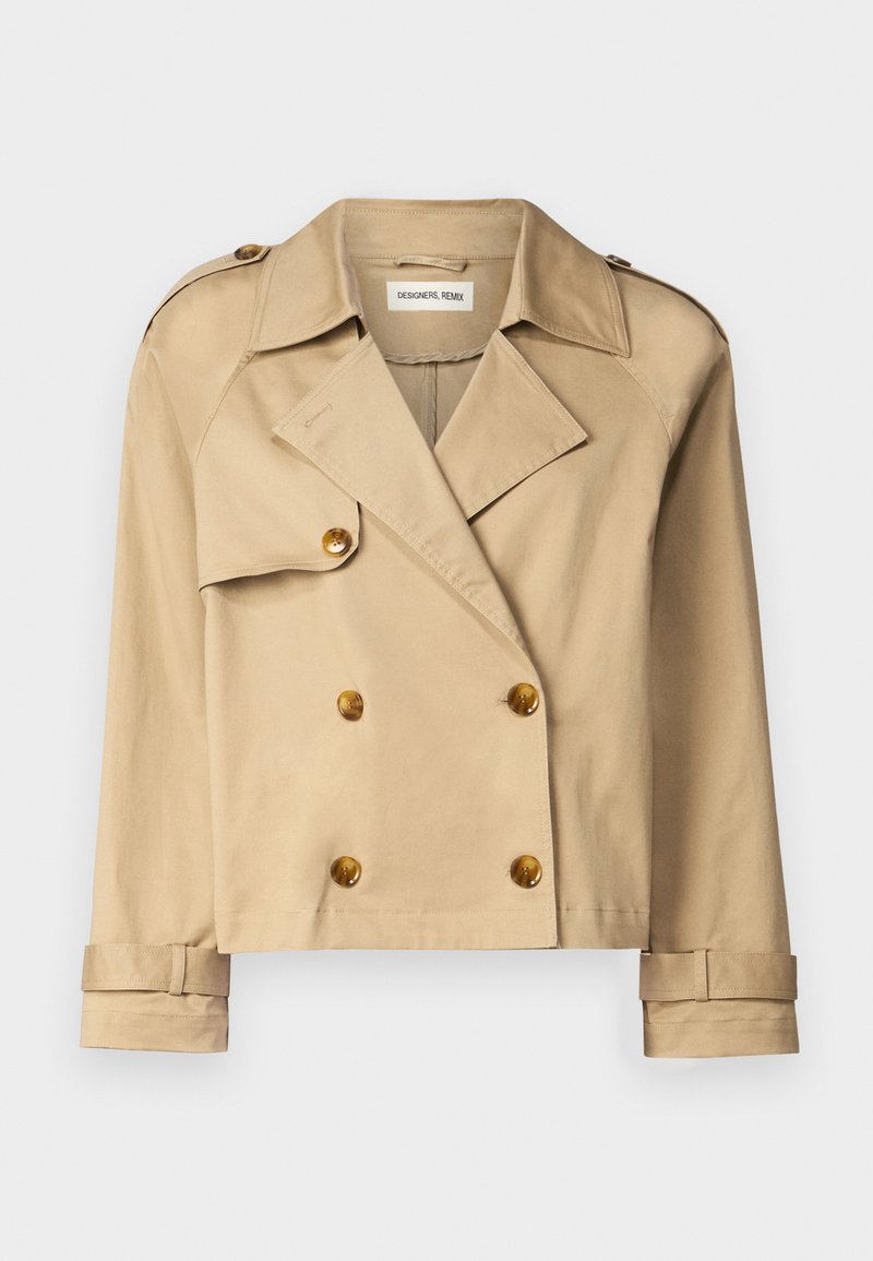 DESIGNERS REMIX Lichte jas beige DESIGNERS REMIX Lichte jas beige