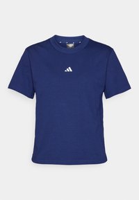 Tricou basic - dark blue/white
