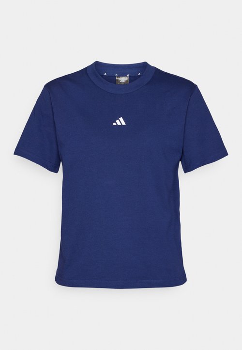 adidas ESSENTIALS SMALL LOGO - Basic T-shirt - dark blue/white — foto 5