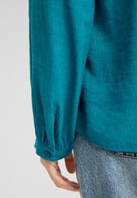 s.Oliver MIT GESMOKTEN DETAILS - Blouse - petrol