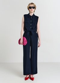 Calliope PALAZZO - Stoffhose - blu notte