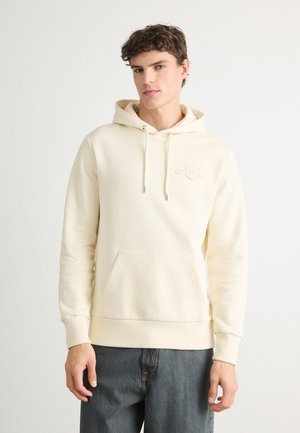 TONAL SHIELD HOODIE - Sweat à capuche - cream