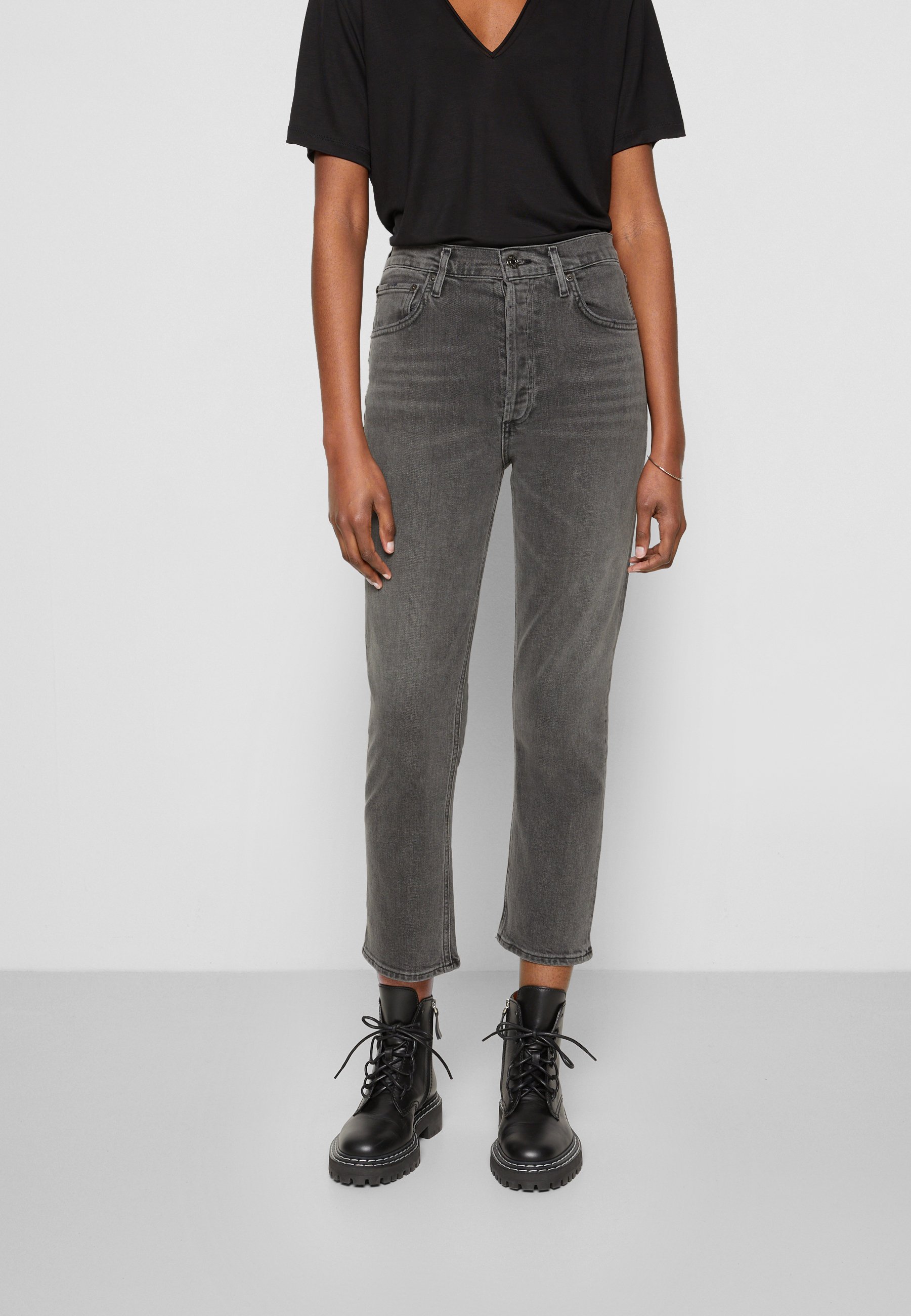 Agolde RILEY CROP - Straight leg jeans 