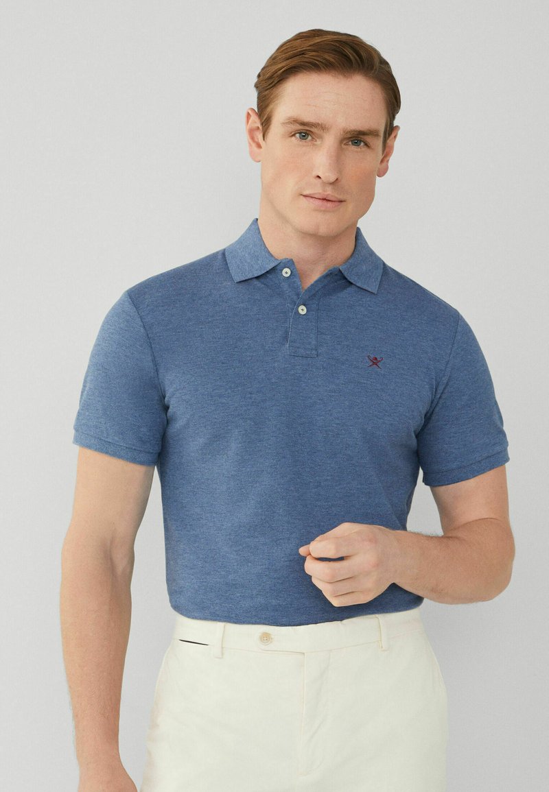 Hackett London - LOGO - Piké - shadow blue, Förstora