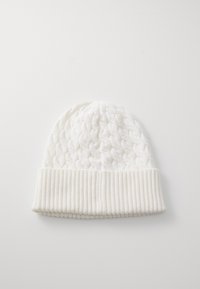 COACH CABLE BEANIE - Čiapka - chalk