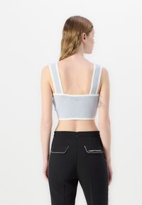 Elisabetta Franchi Topp - sky blue/avorio