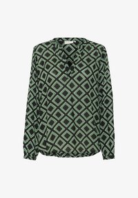 Valgt, black deep green geometric