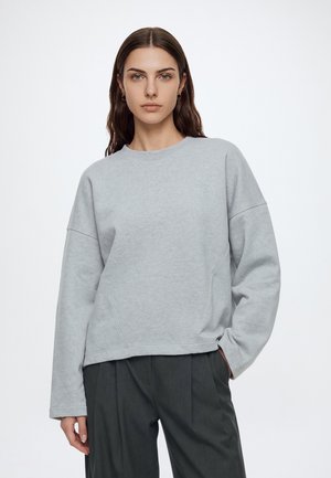 MSCH Copenhagen, MARLETTA ICON LOGO SWEATSHIRT - Суитшърт - lgm/steel gray