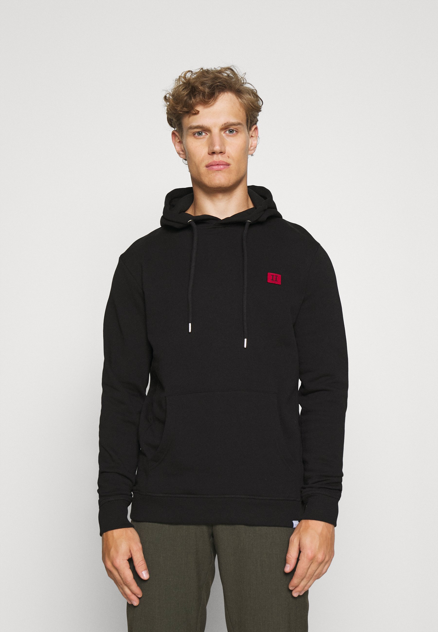 Les Deux ZALANDO X LES DEUX PIECE HOODIE - Hoodie - black/red/Zwart -  Zalando.nl