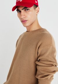 GAP OVERSIZED PLAITED CREW - Strickpullover - camel hair
