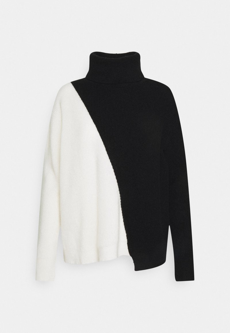 Damen Bekleidung | Alice + Olivia JACOB DIAGONAL Strickpullover black/soft white/schwarz - US03851 Damen Bekleidung | Alice + Olivia JACOB DIAGONAL Strickpullover black/soft white/schwarz - US03851