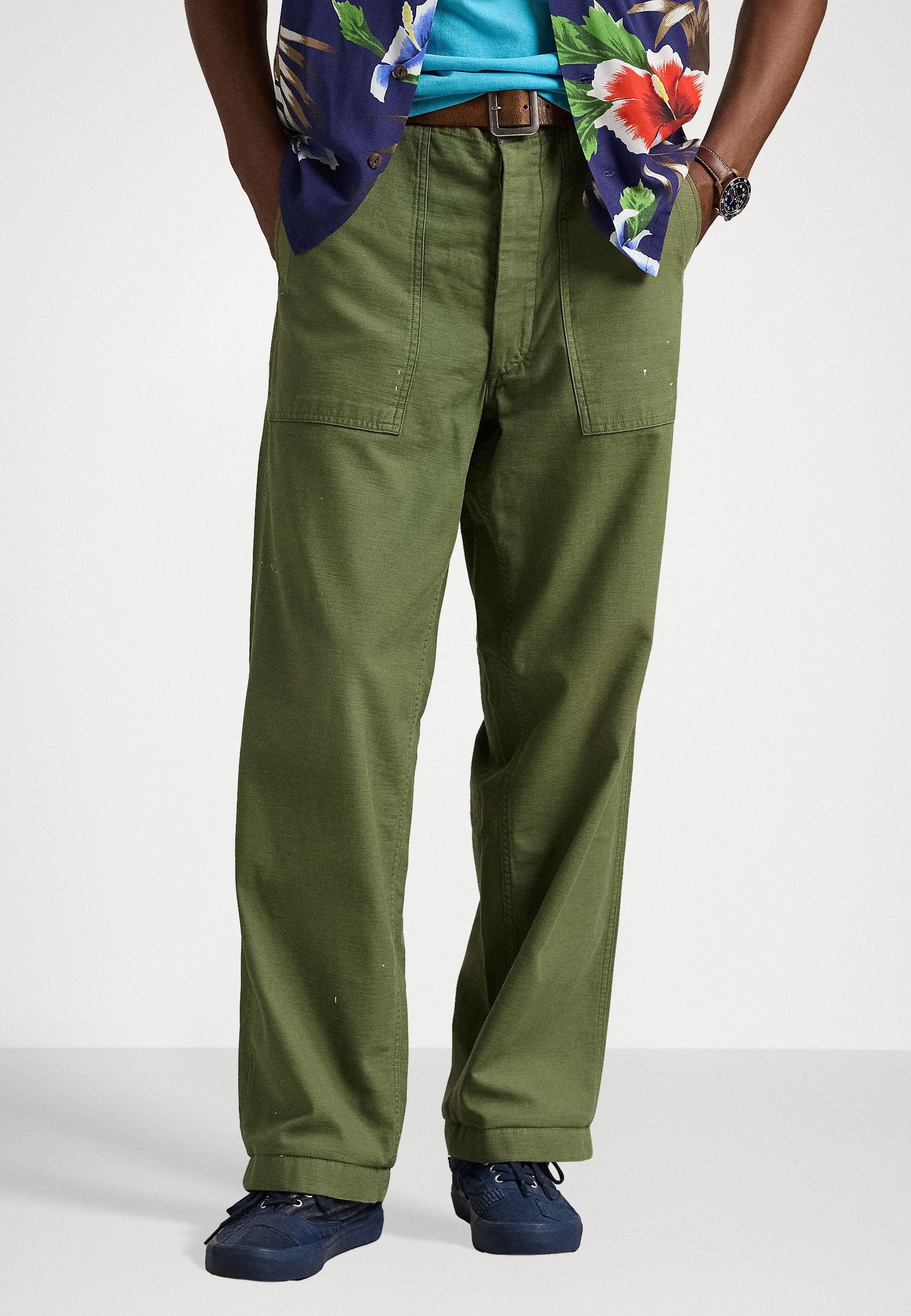 Polo Ralph Lauren CLASSIC FIT CHINO PANT - Trousers - garden trail