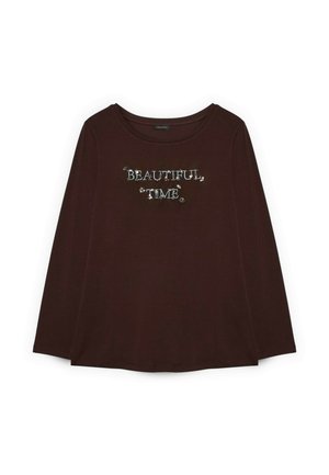 Fiorella Rubino, T-SHIRT BEAUTIFUL TIME - Camiseta de manga larga - marrone