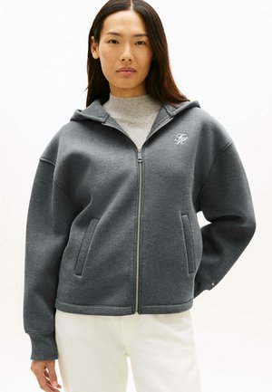 Sweater met rits - med grey heather