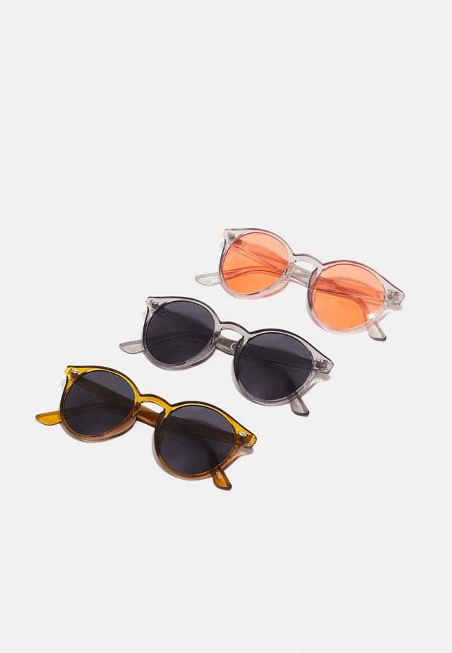 3 PACK UNISEX - Solglasögon - yellow/transparent