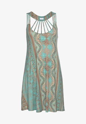 LASCANA Robe de jour - türkis-bedruckt