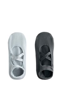 2 PAIRS YOGA AND PILATES WITH CROSSOVER STRAPS - Varrettomat sukat - blue-grey