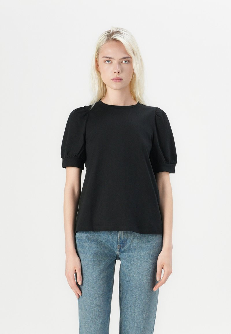 Aware - VMKERRY 2/4 O-NECK NOOS - T-shirt basique - black, Agrandir