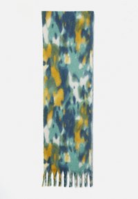 Scarf - green/brown/white