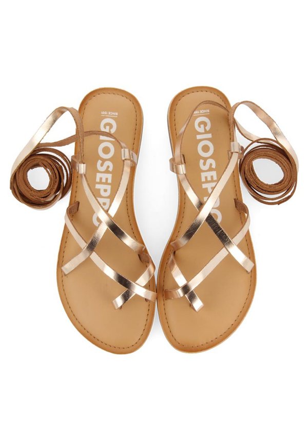 LUSSAT - T-bar sandals - oro