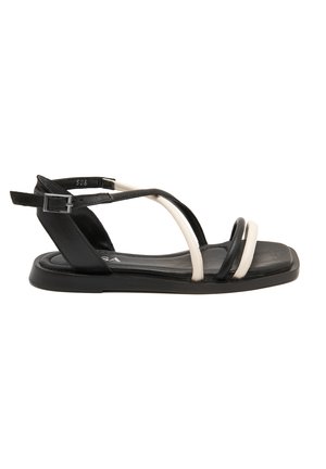 Riemensandalette - black  white