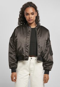 Urban Classics LADIES SHORT OVERSIZED SATIN BOMBER