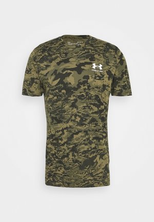 Under Armour CAMO - Apdrukāts T-krekls - black/khaki