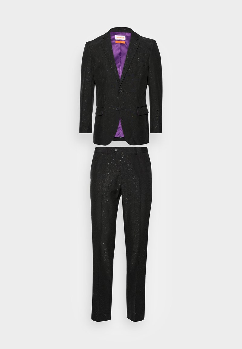 OppoSuits Completo Da Uomo Per San Patrizio - Giacca, Pantaloni E Cravatta In Tessuto Verde Con Stampa Elegante, Costume A Tema