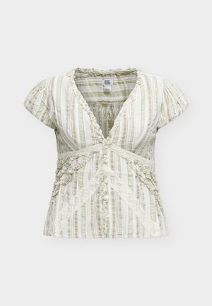 BDG Urban Outfitters, ROBYN RUFFLE BLOUSE - Μπλούζα - green