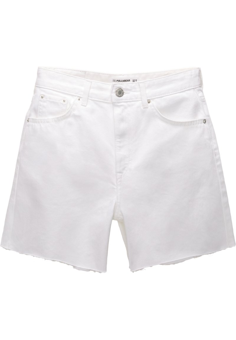 PULL&BEAR Jeansshort wit
