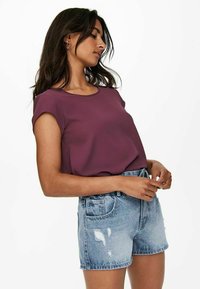 ONLY VIC S/S SOLID NOOS PTM - T-shirts basic - fig