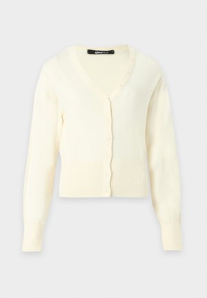 Gina Tricot, FITTED CARDIGAN - Ζακέτα - off-white