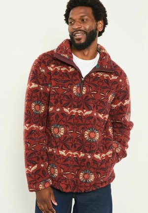 Fleece jumper - terracotta