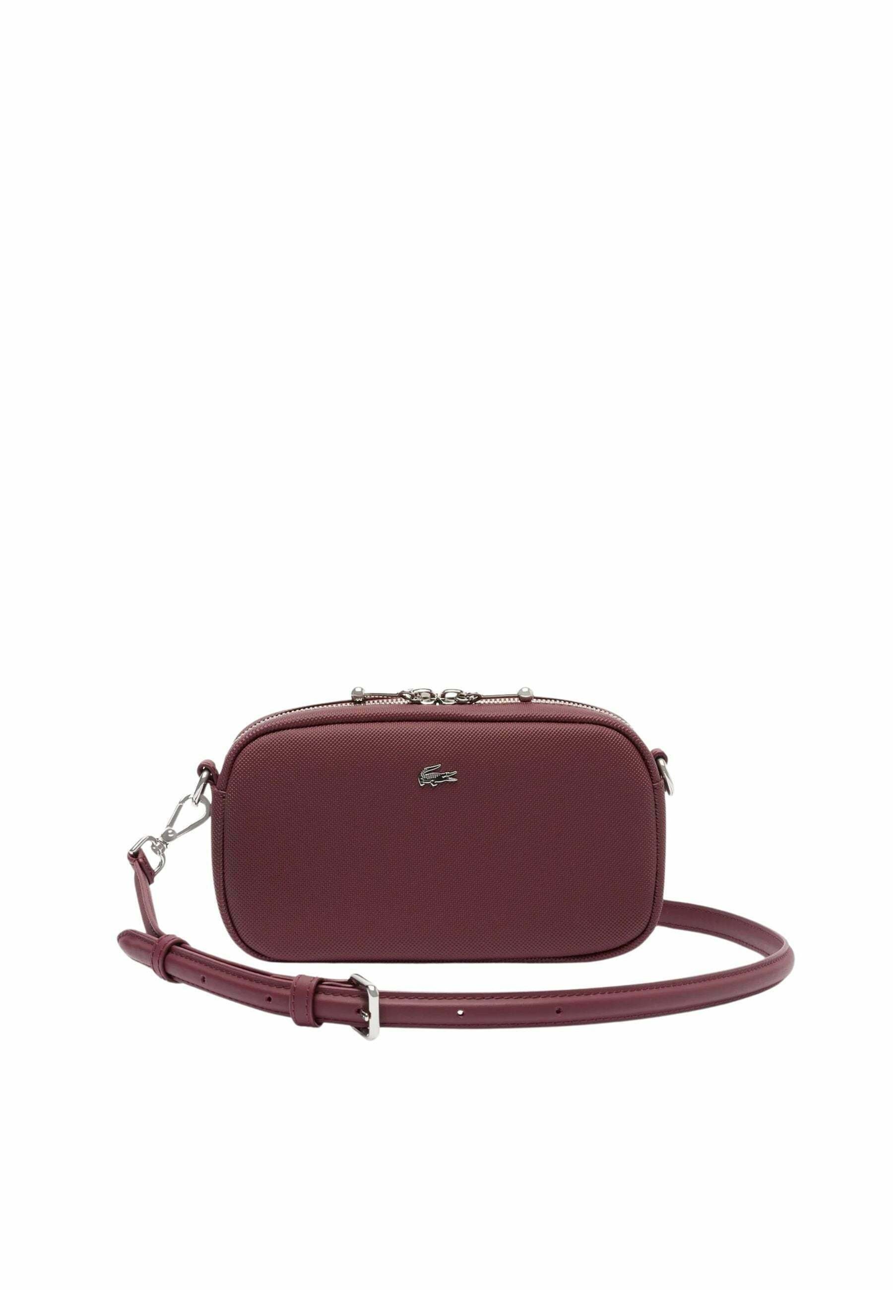 Lacoste DAILY CITY - Cross body bag - rouge expresso/dark red 