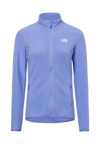 Jasnofioletowa polarowa kurtka z kołnierzem typu stand-up, pełnym zamkiem błyskawicznym z przodu i dwoma kieszeniami bocznymi na zamek. Posiada małe logo na klatce piersiowej.