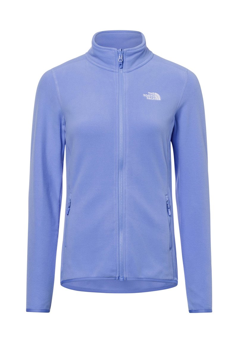 Jasnofioletowa polarowa kurtka z kołnierzem typu stand-up, pełnym zamkiem błyskawicznym z przodu i dwoma kieszeniami bocznymi na zamek. Posiada małe logo na klatce piersiowej.