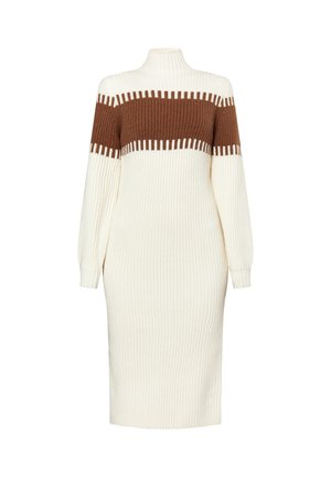 DreiMaster, DREIMASTER STRICKKLEID - Shift dress - wollweiss braun